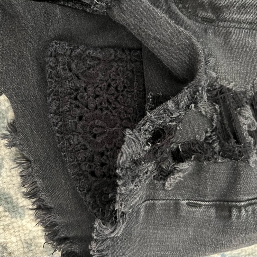 Black Jean Shorts - Picture 4 of 9